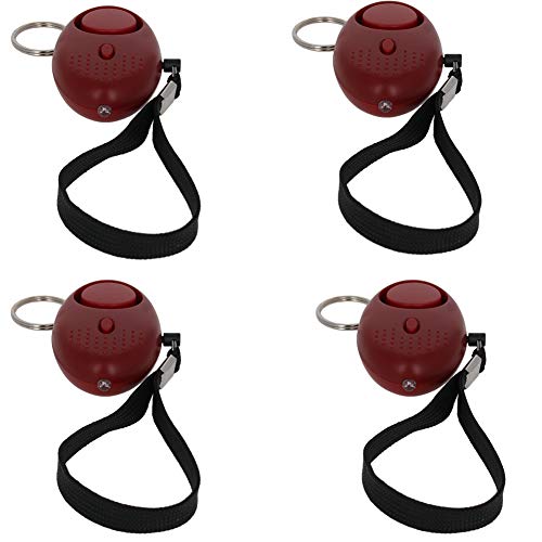 Image of Othmro Safe Sound Personal Alarm 4 Pack 130DB Personal Security Alarm Keychain with LED Lights, Emergency Safety Alarm for Women, Men, Children, Elderly Red