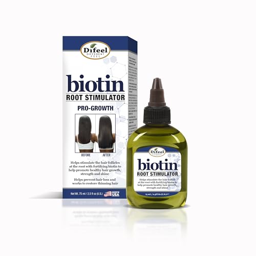 Difeel Stimulateur de racine de biotine 2,5 oz. Stimulateur folliculaire pour la croissance des cheveux