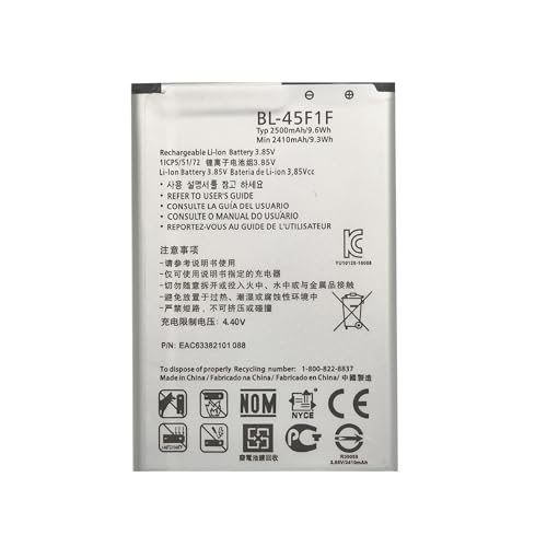 NEXILAB New Upgrade BL-45F1F Battery for LG Risio 3 Fortune 2 Phoenix 3 4 Rebel 2 4[0 Cycle] - 3.8V Li-Ion Replacement Battery