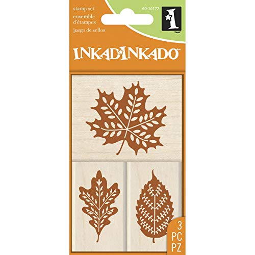 Inkadinkado Juego de Sellos de Goma para Madera (2,5" x 4 Pulgadas)