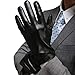 Harrms Best Luxury Touchscreen Italian Nappa Genuine Leather Gloves for men's Texting Driving Warm Lining (L-8.9"（US Standard Size）, BLACK)