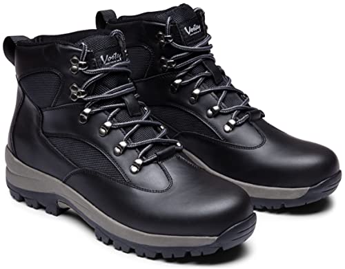 Vostey Men's Boots Waterproof Hiking Boots Men Outdoor Casual Mid Ankle Hiking Shoes (Bmy8034 Black 12) #TOP4