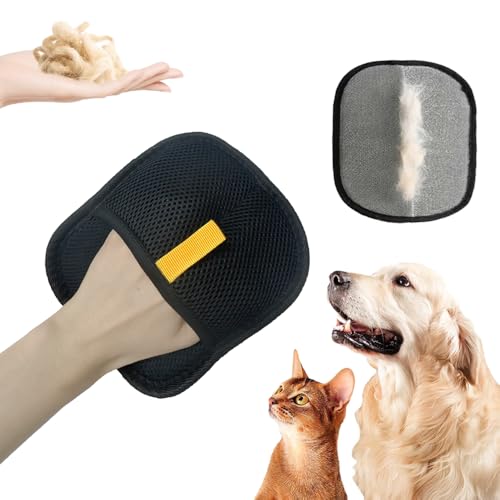 VOWOBEST Guanti per Rimuovere i peli di Animali,Guanti Lavabili Double-Face per la Cura dei Cani,rimozione Riutilizzabile dei peli di Gatti e Cani,Ideali per Cani Gatti,tappeti,divani,Letti e Vestiti