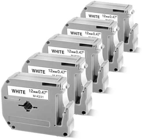 NineLeaf 1PK Compatible For Brother P-touch M-K221 M-K221s M221 3/8" 9mm Black On White Label Maker Tape Refills For Pt 45m Pt 65 Pt 70bm D1de89db Fc9d 49d2 B9f8 9c66e0e642d9.d81c018096207385ce9d3ca2f5fcd930