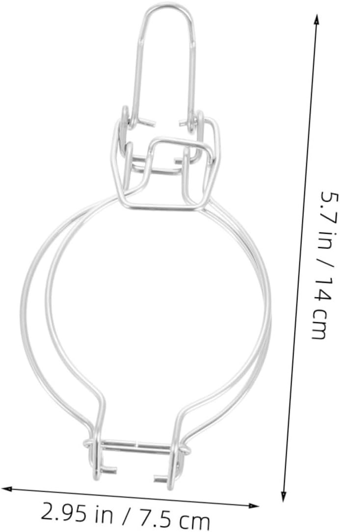 Replacement Wire Clamps for Glass Jars 6pcs Stainless Steel Mason Jar Hangers Quick Access Sealing Buckles for Storage