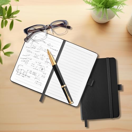 Premium A6 Leather Notebook with 160 Lined Pages & Pen Holder - Image 6