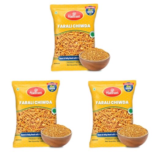 Image of Haldiram's Nagpur FARALI Chiwda, 200g (Pack of 3)
