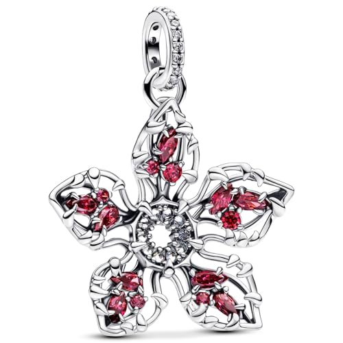 PHCLASY Charms-Anhänger Weihnachten Bead Charms 925 Sterling Silber Pendant für Europäische Armbänder und Halsketten für Damen