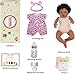 BABESIDE Reborn Baby Dolls Black Girl, 20 Inch Realistic Black Girl Newborn African American Real Life Baby Girl Dolls Soft Vinyl and Cloth Body with Feeding Kit Gift Box for Kids Age 3+