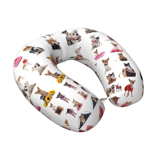 Almohada de poliéster único para cuello con diseño negro miniatura 2