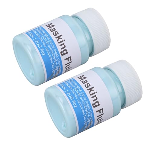 Líquido enmascarante de acuarela azul en pack de 2 botellas de 60 ml con borrador de goma 3