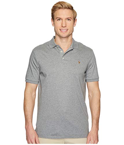 Image of POLO RALPH LAUREN Classic Fit Soft Cotton Polo Steel Heather MD