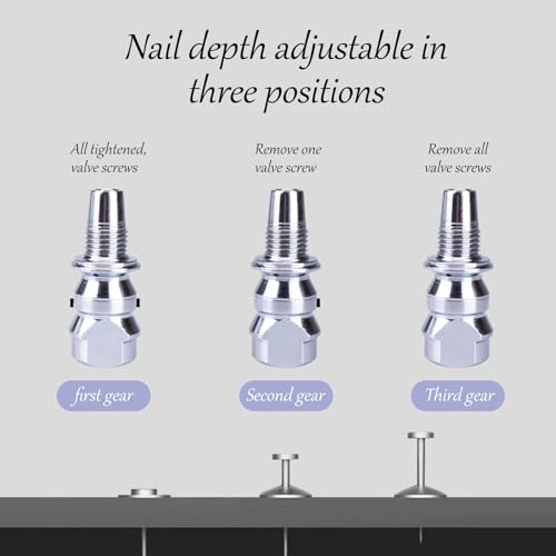 Pistola de pregos de concreto, mini pistola de pregos manual potente profissional com 100 peças de p