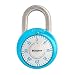 Master Lock 1561DLTBLU Locker Lock Combination Padlock, 1 Pack, Light Blue