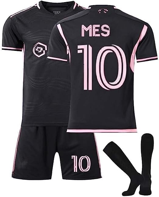 Catálogo para Comprar On-line Ropa de Running para Niño Top 10. 41 MEISASION 3 Piezas Camiseta de Fútbol, Camiseta Jóvenes Conjunto de Camisetas de fútbol para niños #10 de MIA_mi Pantalones Cortos (3~4 años,Black)