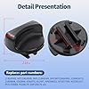 Upgraded WP2186494B Refrigerator Water Filter Cap Black Replacement Fit for Whirlpool, Kenmore, Kitchenaid Refrigerators - Replaces 2186494B, 2186884B, 2186494TG, 4392866, 4392870