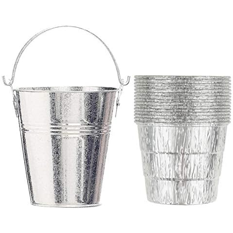 Drip Grease Bucket & Liners for Traeger 20/22/34, Pit Boss, etc Pellets Smoke (Silver 15) Cover