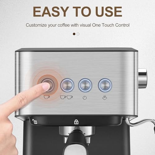 Cafetera de Espresso Semi Automática con Espumador de Leche y 1.5L de Capacidad miniatura 4