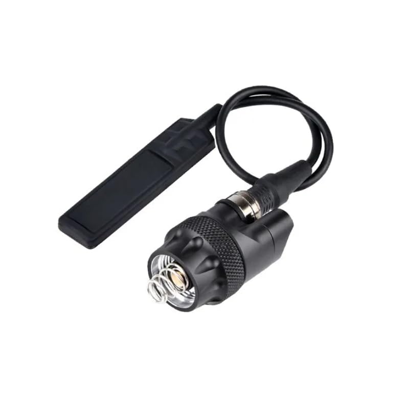 Metal Tail Cap & Dual Function Pressure Switch Cover for M300/M600 Surefire Airsoft Scout Flashlights - Hunting Light Accessory