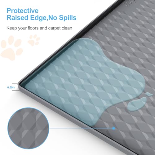 Pee-Pad-Holder-for-DogsSilicone-Dog-Puppy-Pad-Holder-24-x-24-No-Spill-Raised-Lip-High-EdgePortable-Leak-Proof-Mat-Holder-for-Dog-Training-PadsSquare-Potty-Trays-for-Home-Floor-Protection Pee Pad Holder for DogsSilicone Dog Puppy Pad Holder 24 x 24 No Spill Raised Lip High EdgePortable Leak Proof Mat Holder for Dog Training PadsSquare Potty Trays for Home Floor Protection