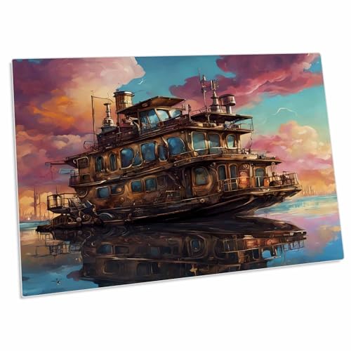 3dRose Cassie Peters Arte Digital - Alfombrilla de Escritorio Steampunk miniatura 1