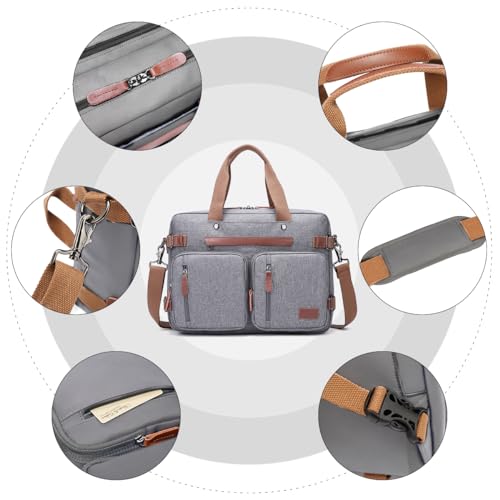Image of 3-in-1 15.6 /17.3 inch Laptop Backpack for Men /Women, Business Briefcase Work Backpack Messenger Bag(Lanny)