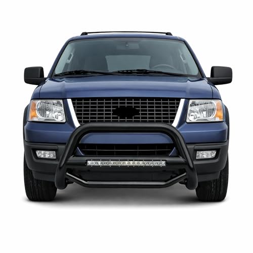Image of Black Horse MAX Beacon Bull Bar No Skid Plate Black Compatible with 2003-2017 Expedition|2004-2026 F-150 (Excl. Heritage Edition and 10-14 F150 Raptor Models)|2003-2017 Lincoln Navigator-MAB-FOF1B