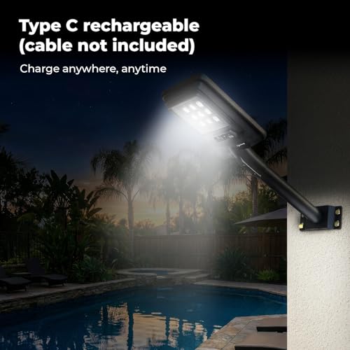 Image of Lifelong 100 W Solar Light for Outdoor Garden | 6000 mAh Waterproof Wall Light with Remote | Street Light with 1200 Lumens | Motion Sensor | Energy Saving for Home| Ideal for Gate, Yard & Pillar etc