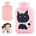 Borsa Dell'acqua Calda per Bambini,Borsa Acqua Calda Portatile,Borsa Acqua Calda Peluche,per Collo Mano Piede Caldo,Adatto a bambini e adulti,borsa dell'acqua calda rimovibile e lavabile (gattino)