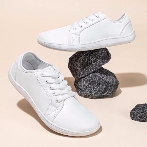 Baskets larges contre les pieds comprimés, chaussures de randonnée confortables à talon compensé - 5
