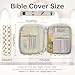 Bible Study Kit Quilted Protective Portable Bible Cover with Pens & Notes & Ruler for Men Women, Yellow Cover Case for Women, Cases for Woman, Case for Men, Bag, Ac