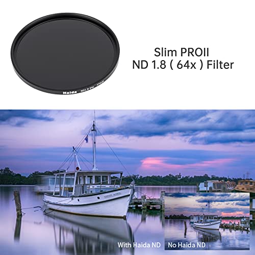 Haida Nd1.8 (64X) Filter For Camera 6-Stop Slim Pro Ii Optical Glass Multi-Coated Waterproof Scratch Resistant Neutral Density Slr Photographic Filter (67Mm) #TOP4