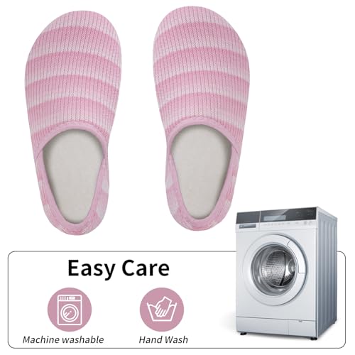 Image of WateLves Womens & Mens Lightweight Cozy Faux Furry House Slippers - Rubber Sole Slip On Sock Shoes - Foldable Travel Slippers - Indoor & Outdoor