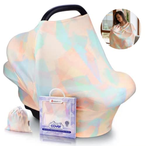 Image of NatureBond Nursing Cover | Breathable Breastfeeding Cover | Use for Car Seat Canopy, Nursing Scarf, Nursing Shawl, Nursing Blanket, Breastfeeding Cover up for mom