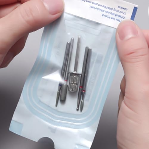 400 Stück Sterilisationsbeutel, 90mm*260mm + 90mm*165mm + 70mm*260mm + 57mm*130mm Selbstklebender Sterilisationsbeutel, Einweg Sterilisatorbeutel für Reinigungswerkzeuge, Selbststerilisationsbeutel