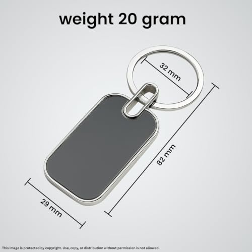 Image of FELSTAR Customised Name Engraved Premium Metal Key Chain | Mirror Finish Personalized Keychain for Doctors, CA, Advocates, Home, Car, Bike & More | Ideal Custom Gift