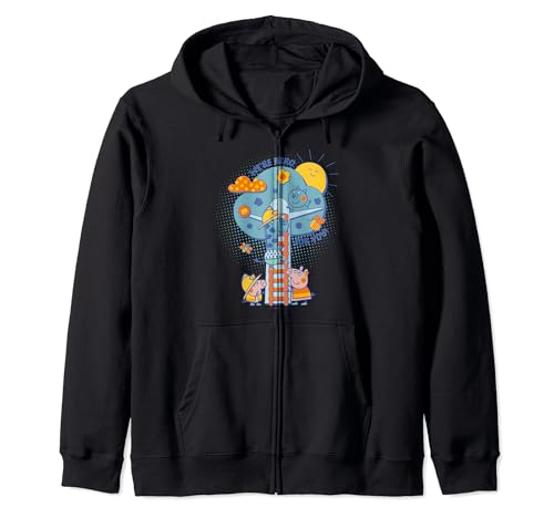 Veste Peppa Pig We're Hero For You Rescue Community Sketch Zip Hoodie coton enfant