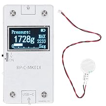Pressure Sensors Display Module, 32x62.6x11mm Copper Clad Laminate Ultra Thin Flexible Pressure Sensitive Film Pressure Sensor + Pressure Display Module