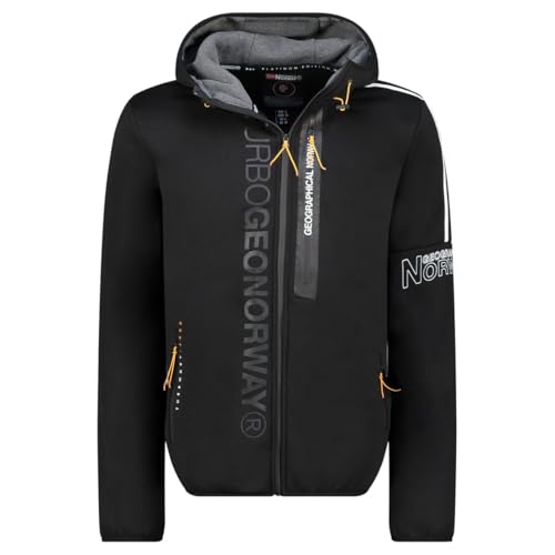 Geographical Norway Freestyleama Men Sudadera con Capucha, Negro, M para Hombre