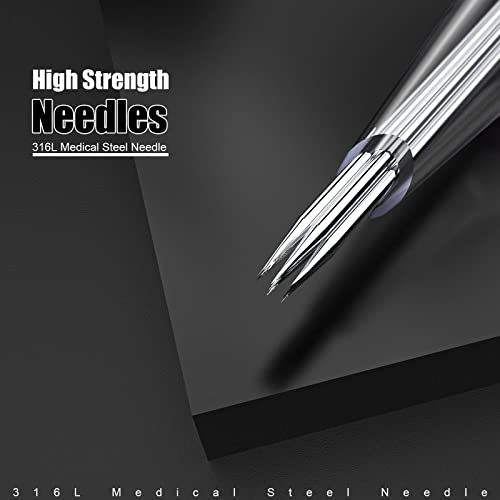Image of Wormhole Tattoo Cartridge Needles, 20pcs 9RS Disposable Tattoo Needle Cartridges Standard 9 Round Shader for Tattoo Pen Tattoo Cartridge Machine Permanent Makeup Tattoo Supplies (1209RS)