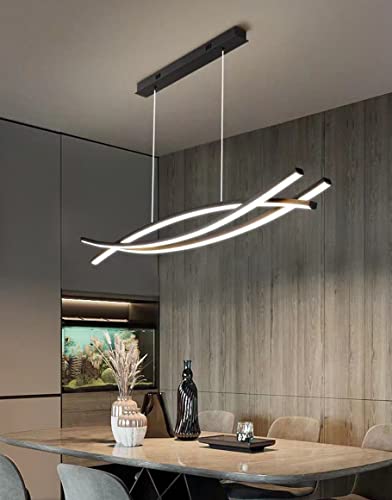 Lumière LED table à manger suspension salon dimmable télécommande plafonnier