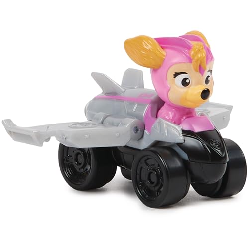 PAW PATROL: La Gamme Pup Squad Racers de cinéma Mighty avec Mini bolides et Figurine de Chiot Fixe, Convient aux Enfants à partir de 3 Ans