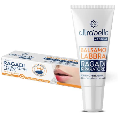 Altrapelle - Balsamo Labbra contro Ragadi e Fissurazioni - Effetto Rapido - per Labbra Secche Screpolate ed Arrossate - 8 ml - per Adulti e Bambini - Made in Italy