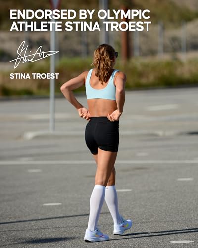 Image of DANISH ENDURANCE 1 & 2 Pack Compression Socks 21-26 mmHg, Graduated Running & Travel, for Men & Women, Circulation Support