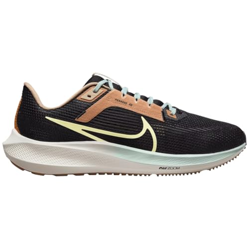 Nike Pegasus 40 Road Running Shoes (FQ6852-081, Black/Sail/Jade Ice/Citron Tint) Size 11.5