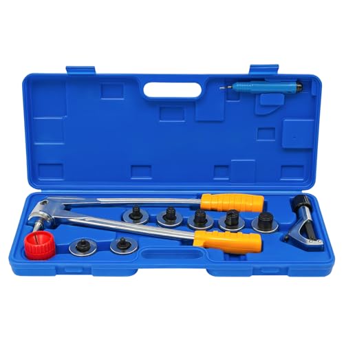 Aufweiter Pince à manchon en cuivre en acier avec sac de transport Kit d'outils de pressage pour climatisation Entretien et réparation 10-28 mm