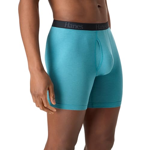 Image of Hanes Men's Total Support Pouch Men's Boxer Brief Underwear, Anti-chafing, Moisture-wicking Odor Control, 3-pack
