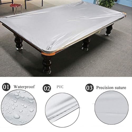 Funda para mesa de billar ajustable de PVC resistente al agua y rayos solares 3
