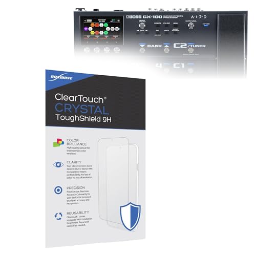 BoxWave �X�N���[���v���e�N�^�[ BOSS GX-100 �M�^�[�G�t�F�N�g�v���Z�b�T�Ή� - ClearTouch Crystal ToughShield 9H (2�p�b�N)�A�N���A9H �^�t�t���L�V�u���t�B�����X�N���[���v���e�N�^�[