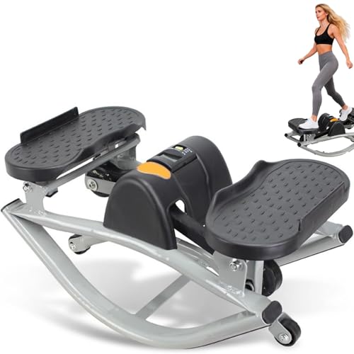 Máquina de paso lateral portátil para uso doméstico, equipo de entrenamiento compacto y silencioso para abdominales, glúteos y muslos